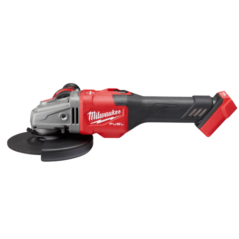 Купити Шліфмашина кутова - болгарка акумуляторна безщіткова MILWAUKEE. M18 FHSAG125XB-0, діаметр 125мм (антивібраційна бічна рукоять, захисний кожух, ключ, фланцева і притискна гайки, пилозахистний екран, картонне пакування). Офіційний магазин Мілвокі Україна, фірмова гарантія з доставкою по Украіні