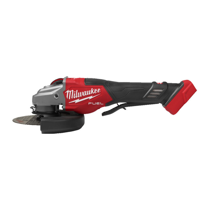 Купити Шліфмашина кутова - болгарка акумуляторна безщіткова MILWAUKEE, M18 FHSAG125XPDB2-0X, діаметр 125мм (каркас, антивібраційна бічна рукоять, захисний кожух, ключ, фланцева та прижимна гайки, пилезахисний екран, HDкейс). Офіційний магазин Мілвокі Україна, фірмова гарантія з доставкою по Украіні