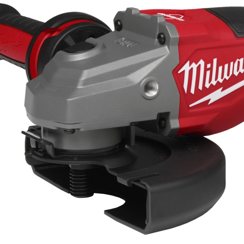 Купити Шліфмашина кутова - болгарка акумуляторна безщіткова MILWAUKEE, M18 FHSAG125XPDB2-0X, діаметр 125мм (каркас, антивібраційна бічна рукоять, захисний кожух, ключ, фланцева та прижимна гайки, пилезахисний екран, HDкейс). Офіційний магазин Мілвокі Україна, фірмова гарантія з доставкою по Украіні