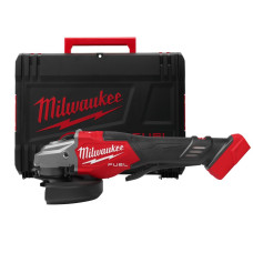 Купити Шліфмашина кутова - болгарка акумуляторна безщіткова MILWAUKEE, M18 FHSAG125XPDB2-0X, діаметр 125мм (каркас, антивібраційна бічна рукоять, захисний кожух, ключ, фланцева та прижимна гайки, пилезахисний екран, HDкейс). Офіційний магазин Мілвокі Україна, фірмова гарантія з доставкою по Украіні