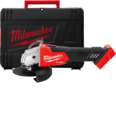 Купити Шліфмашина кутова - болгарка акумуляторна безщіткова MILWAUKEE, M18 FSAG125X-0X, діаметр 125мм (каркас, антивібраційна бокова рукоятка, захисний кожух, ключ, затискна та опорна гайки, пилезахисний екран, HDкейс). Офіційний магазин Мілвокі Україна, фірмова гарантія з доставкою по Украіні