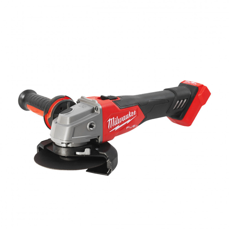 Купити Шліфувальна машина кутова акумуляторна безщіткова MILWAUKEE, M18 FSAG125X-501BRF, діаметр 125мм, 1200Вт, (зарядний пристрій M12-18 FC, 1 акумулятор M18 B5 5Аг, захист диску з швидкороз'ємним з'єднанням, застібка для захисту від обрізання. Офіційний магазин Мілвокі Україна, фірмова гарантія з доставкою по Украіні