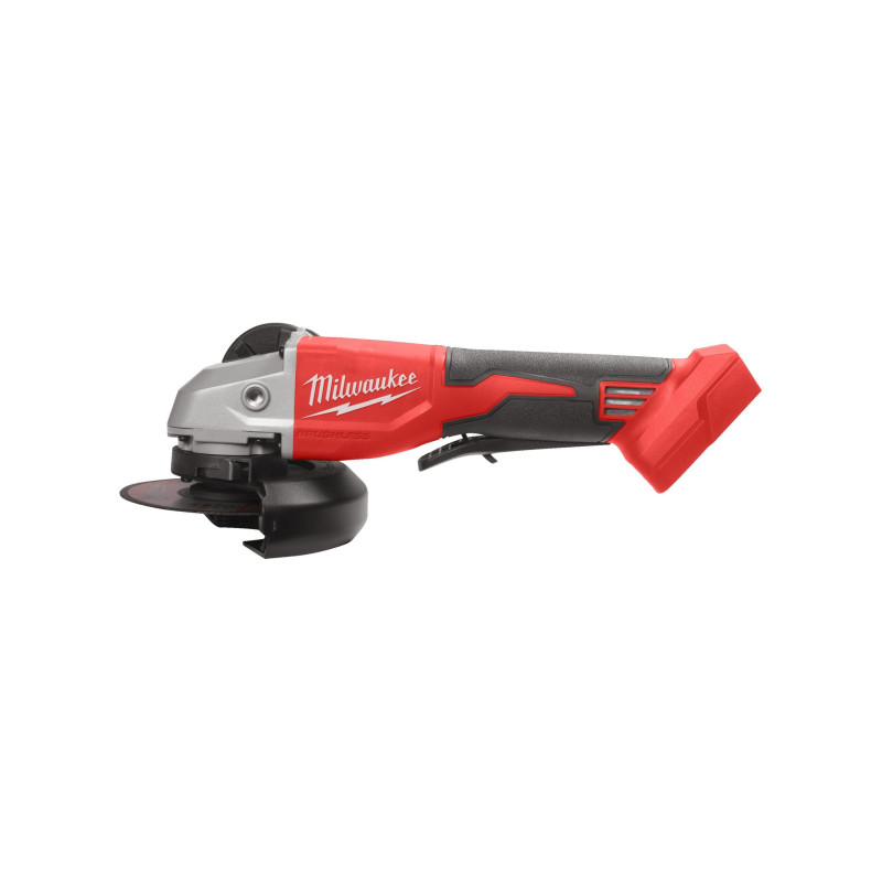 Купити Шліфмашина кутова акумуляторна безщіткова MILWAUKEE, M18 BLSAG115XPD-0, діаметр 115мм (каркас, захисний кожух, ключ, опорна та затискна гайки, бічна ручка). Офіційний магазин Мілвокі Україна, фірмова гарантія з доставкою по Украіні