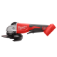 Купити Шліфмашина кутова акумуляторна безщіткова MILWAUKEE, M18 BLSAG125XPD-0, діаметр 125мм, (каркас, бічна рукоять, захисний кожух, ключ, фланцева і притискна гайки, картонне пакування). Офіційний магазин Мілвокі Україна, фірмова гарантія з доставкою по Украіні