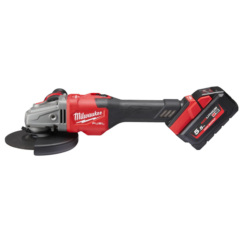 Купити Шліфмашина кутова - болгарка акумуляторна безщіткова MILWAUKEE, M18 FHSAG125XB-552X, діаметр 125мм. Офіційний магазин Мілвокі Україна, фірмова гарантія з доставкою по Украіні