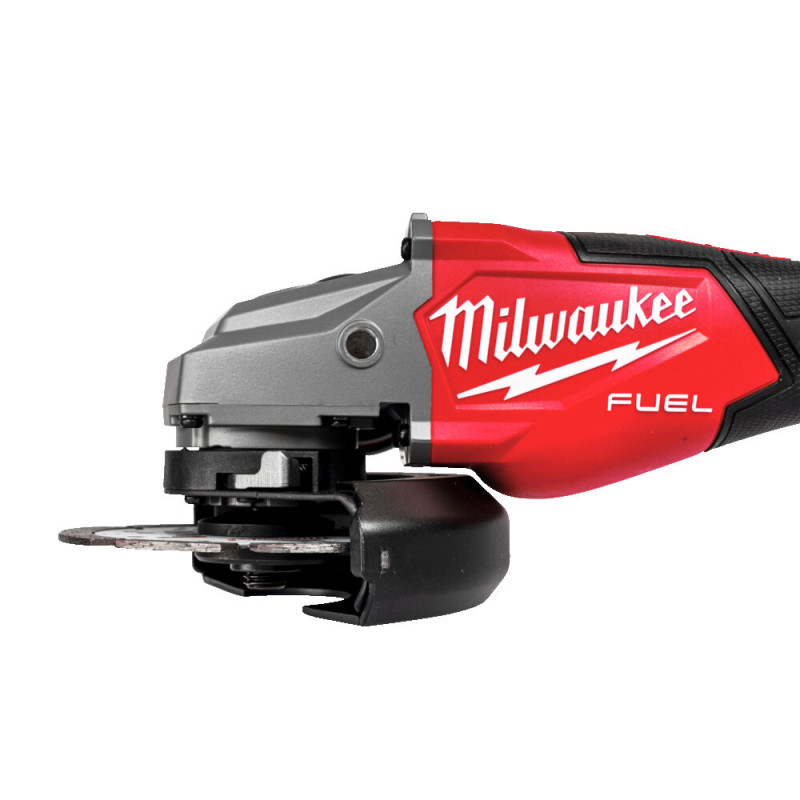 Купити Шліфмашина кутова - болгарка акумуляторна безщіткова MILWAUKEE, M18 FHSAG125XB2-0X, діаметр 125мм (каркас, антивібраційна бічна рукоять, захисний кожух, затискна та опорна гайки, пилезахисний екран, HDкейс). Офіційний магазин Мілвокі Україна, фірмова гарантія з доставкою по Украіні