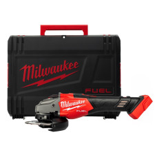 Купити Шліфмашина кутова - болгарка акумуляторна безщіткова MILWAUKEE, M18 FHSAG125XB2-0X, діаметр 125мм (каркас, антивібраційна бічна рукоять, захисний кожух, затискна та опорна гайки, пилезахисний екран, HDкейс). Офіційний магазин Мілвокі Україна, фірмова гарантія з доставкою по Украіні
