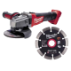 Купити Шліфмашина кутова акумуляторна безщіткова MILWAUKEE, M18 CAG125X-0, діаметр 125мм + Диск алмазний MILWAUKEE DUH 125, діаметр 125мм (10шт). Офіційний магазин Мілвокі Україна, фірмова гарантія з доставкою по Украіні
