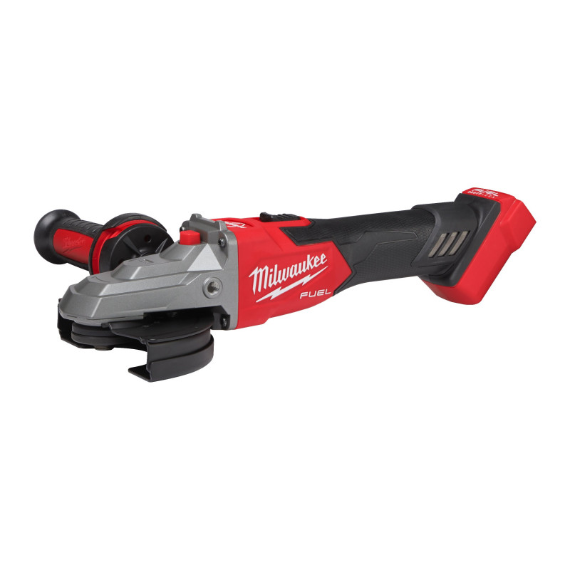 Купити Шліфмашина кутова - болгарка акумуляторна MILWAUKEE M18FSAGF125XB-0X, діаметр 125мм (антивібраційна бокова рукоятка, захисний кожух, безключова гайка FIXTEC, пилезахисний екран, картонне пакування, HDкейс). Офіційний магазин Мілвокі Україна, фірмова гарантія з доставкою по Украіні