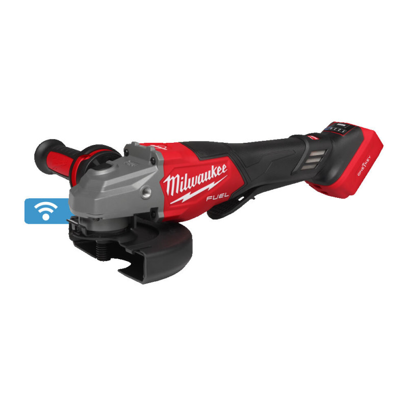 Купити Шліфмашина кутова акумуляторна безщіткова MILWAUKEE, M18 FHSAGO125VXPDB2-0X, діаметр 125мм (антивібраційна бічна рукоятка, захисний кожух, ключ, фланцевая и прижимная гайки, пилезахисний екран, HDкейс). Офіційний магазин Мілвокі Україна, фірмова гарантія з доставкою по Украіні