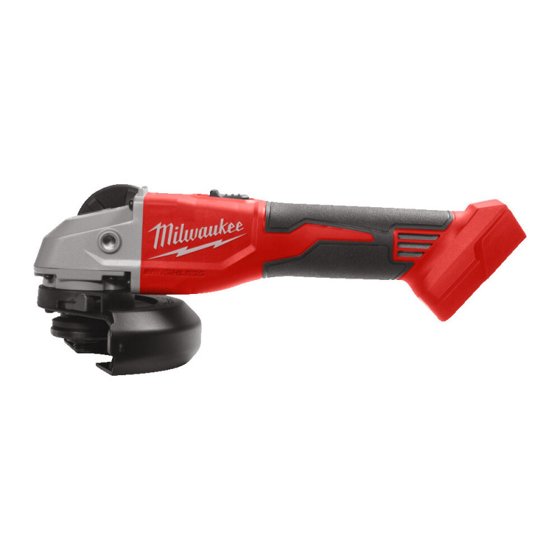 Купити Шліфмашина кутова акумуляторна безщіткова MILWAUKEE, M18 BLSAG125X-402X, діаметр 125мм (зарядний.пристрій М12-18 С, 2 акумулятори М18 В4 4Аг, бічна рукоять, захисний кожух, ключ, фланцева і притискна гайки, HDкейс). Офіційний магазин Мілвокі Україна, фірмова гарантія з доставкою по Украіні