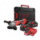 Купити Шліфмашина кутова акумуляторна безщіткова MILWAUKEE, M18 BLSAG125X-402X, діаметр 125мм (зарядний.пристрій М12-18 С, 2 акумулятори М18 В4 4Аг, бічна рукоять, захисний кожух, ключ, фланцева і притискна гайки, HDкейс). Офіційний магазин Мілвокі Україна, фірмова гарантія з доставкою по Украіні