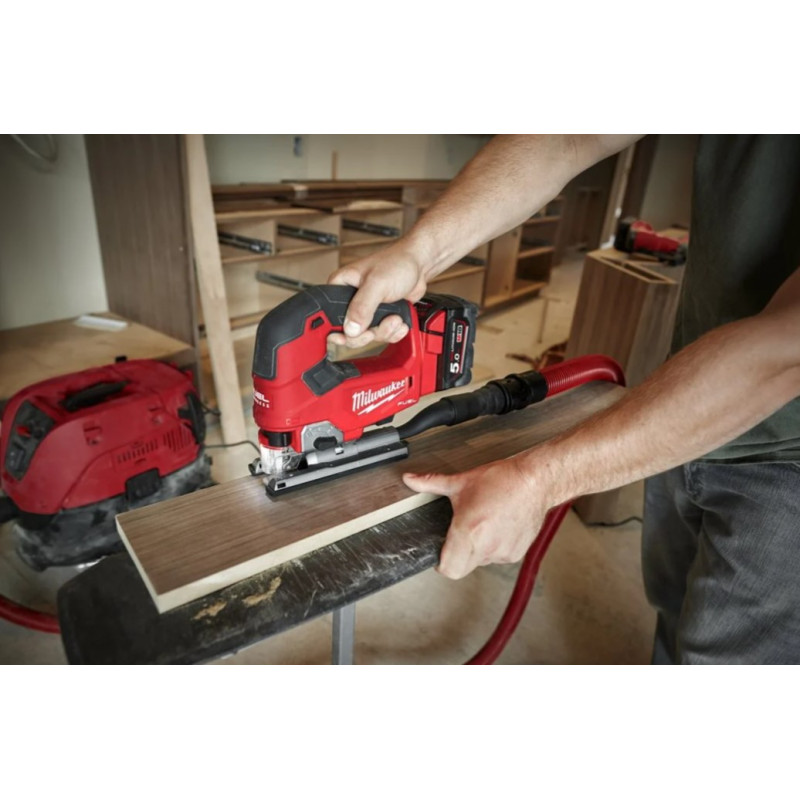 Купити Лобзик акумуляторний MILWAUKEE, M18 FJS-0X (каркас. полотно, адаптер, кожух, насадка, накладка підошви, HDкейс). Офіційний магазин Мілвокі Україна, фірмова гарантія з доставкою по Украіні