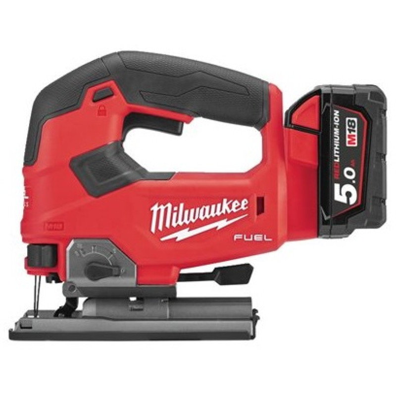 Купити Лобзик акумуляторний MILWAUKEE, M18 FJS-502X (зарядний пристрій M12-18 FC, 2 акумулятори М18 В5 5Аг, аксесуари, HDкейс). Офіційний магазин Мілвокі Україна, фірмова гарантія з доставкою по Украіні