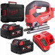 Купити Лобзик акумуляторний MILWAUKEE, M18 FJS-502X (зарядний пристрій M12-18 FC, 2 акумулятори М18 В5 5Аг, аксесуари, HDкейс). Офіційний магазин Мілвокі Україна, фірмова гарантія з доставкою по Украіні
