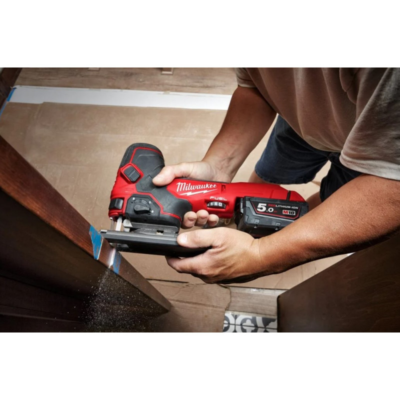 Купити Пила лобзикова акумуляторна безщіткова MILWAUKEE M18 FBJS-0X (каркас, аксесуари, HDкейс). Офіційний магазин Мілвокі Україна, фірмова гарантія з доставкою по Украіні