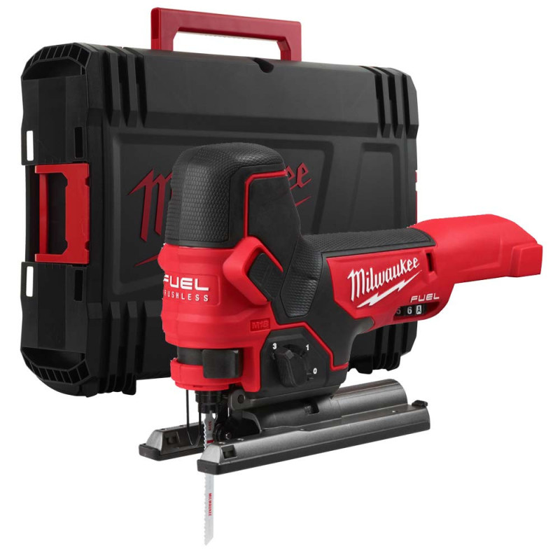 Купити Пила лобзикова акумуляторна безщіткова MILWAUKEE M18 FBJS-0X (каркас, аксесуари, HDкейс). Офіційний магазин Мілвокі Україна, фірмова гарантія з доставкою по Украіні