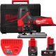 Купити Лобзик акумуляторний безщітковий MILWAUKEE, M12 FJS-422X (зарядний пристрій С12 С, 1 акумулятор М12 В2 2Ач, 1 акумулятор М12 В4. Офіційний магазин Мілвокі Україна, фірмова гарантія з доставкою по Украіні