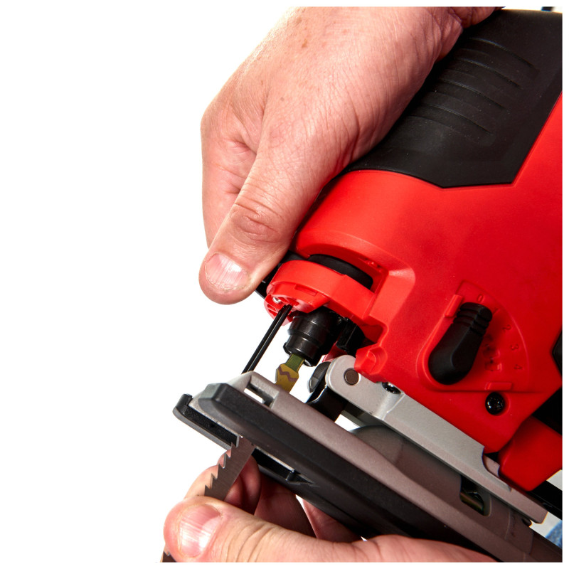 Купити Лобзик акумуляторний MILWAUKEE, M18 BJS-402С (зарядний пристрій М12-18 С, 2 акумулятори М18 В4 4 Аг, аксесуари, кейс). Офіційний магазин Мілвокі Україна, фірмова гарантія з доставкою по Украіні