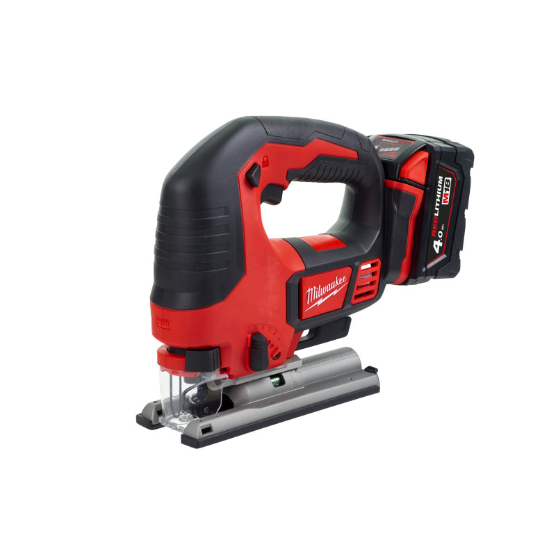 Купити Лобзик акумуляторний MILWAUKEE, M18 BJS-402С (зарядний пристрій М12-18 С, 2 акумулятори М18 В4 4 Аг, аксесуари, кейс). Офіційний магазин Мілвокі Україна, фірмова гарантія з доставкою по Украіні