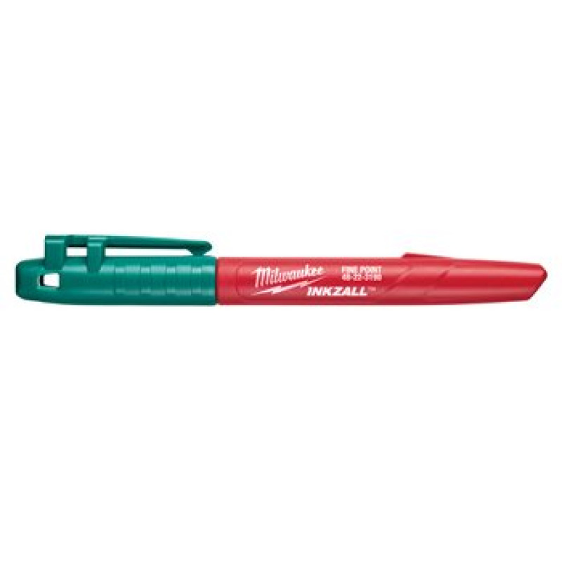 Купити Маркер для будмайданчика INKZALL MILWAUKEE, тонкий зелений (48223190). Офіційний магазин Мілвокі Україна, фірмова гарантія з доставкою по Украіні