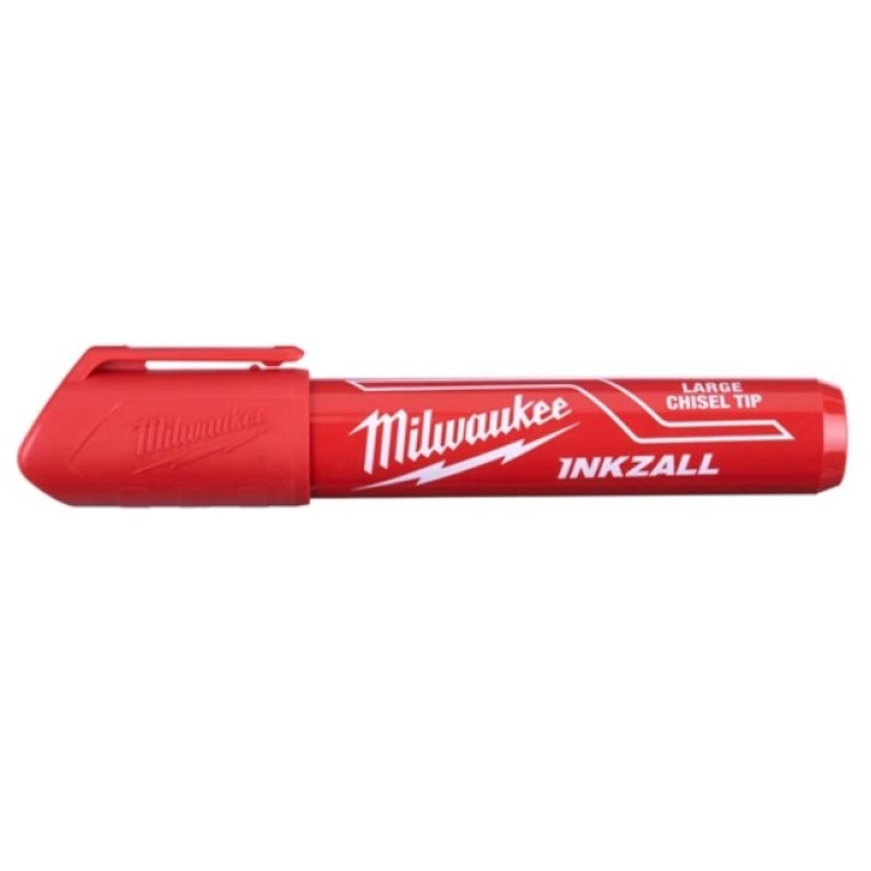 Купити Маркер для будмайданчика INKZALL MILWAUKEE, великий (L), червоний (48223256) (12шт.). Офіційний магазин Мілвокі Україна, фірмова гарантія з доставкою по Украіні