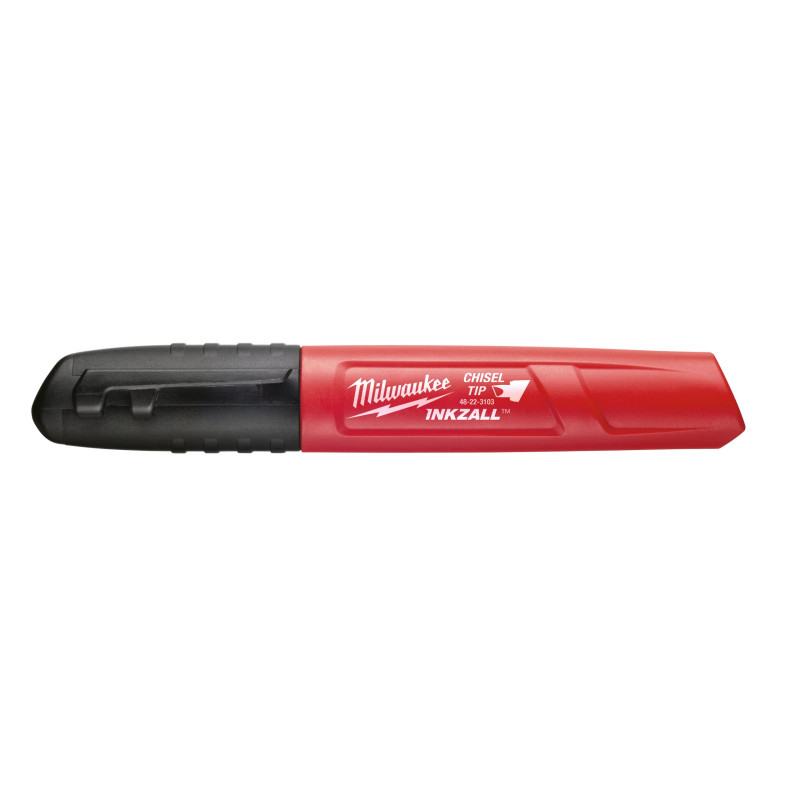 Купити Маркер для будмайданчика INKZALL MILWAUKEE, скошенний чорний (48223103). Офіційний магазин Мілвокі Україна, фірмова гарантія з доставкою по Украіні
