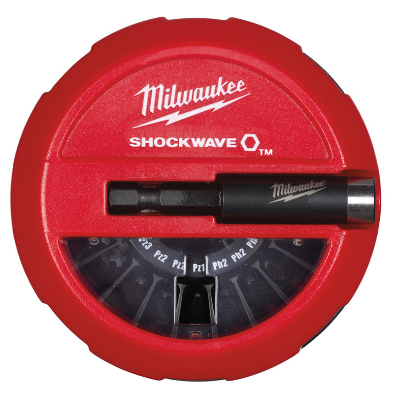 Купити Набір біт SHOCKWAVE MILWAUKEE, (15шт), пластиковий кейс. Офіційний магазин Мілвокі Україна, фірмова гарантія з доставкою по Украіні