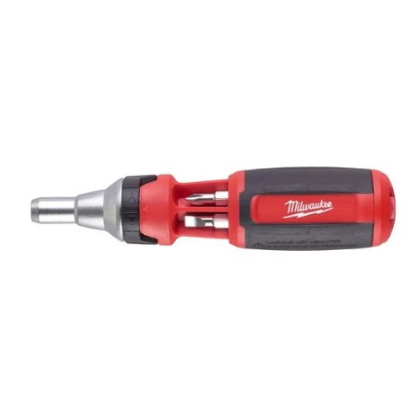 Купити Викрутка з тріскачкою універсальна 9-в-1 (PH1, PH2, PZ1, PZ2, Torx15, Torx20, SL5.5) MILWAUKEE. Офіційний магазин Мілвокі Україна, фірмова гарантія з доставкою по Украіні