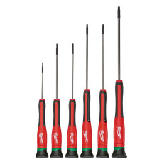 Купити Набір викруток Torx MILWAUKEE для точних робіт, (6шт) трикотажний чохол на блискавці. Офіційний магазин Мілвокі Україна, фірмова гарантія з доставкою по Украіні