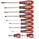 Купити Набір викруток магнітних з тригранною рукояткою MILWAUKEE, (PZ1/PZ2/PH1/ PH2/ SL3/SL5,5/ SL6,5/ SL6,5/SL8) (10шт). Офіційний магазин Мілвокі Україна, фірмова гарантія з доставкою по Украіні
