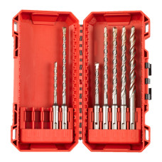 Купити Набір бурів SDS-PLUS M2 PACKOUT MILWAUKEE (діаметри 5/6/5,5/6/7/8/10мм) (7шт) пластиковий кейс. Офіційний магазин Мілвокі Україна, фірмова гарантія з доставкою по Украіні