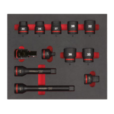 Купити Ложемент з головками ShW 3/4'' STD MILWAUKEE, (12шт) (45х536х417мм) для візків. Офіційний магазин Мілвокі Україна, фірмова гарантія з доставкою по Украіні