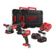 Купити Набір акумуляторних інструментів Milwaukee M18FPP2E3-502X (ударний дриль M18 FPD3, кутова шліфувальна машина M18 FSAG125X, 2xакум. M18 B5 (5,0 Ач), зарядн.пристр, HD кейс (2шт.). Офіційний магазин Мілвокі Україна, фірмова гарантія з доставкою по Украіні
