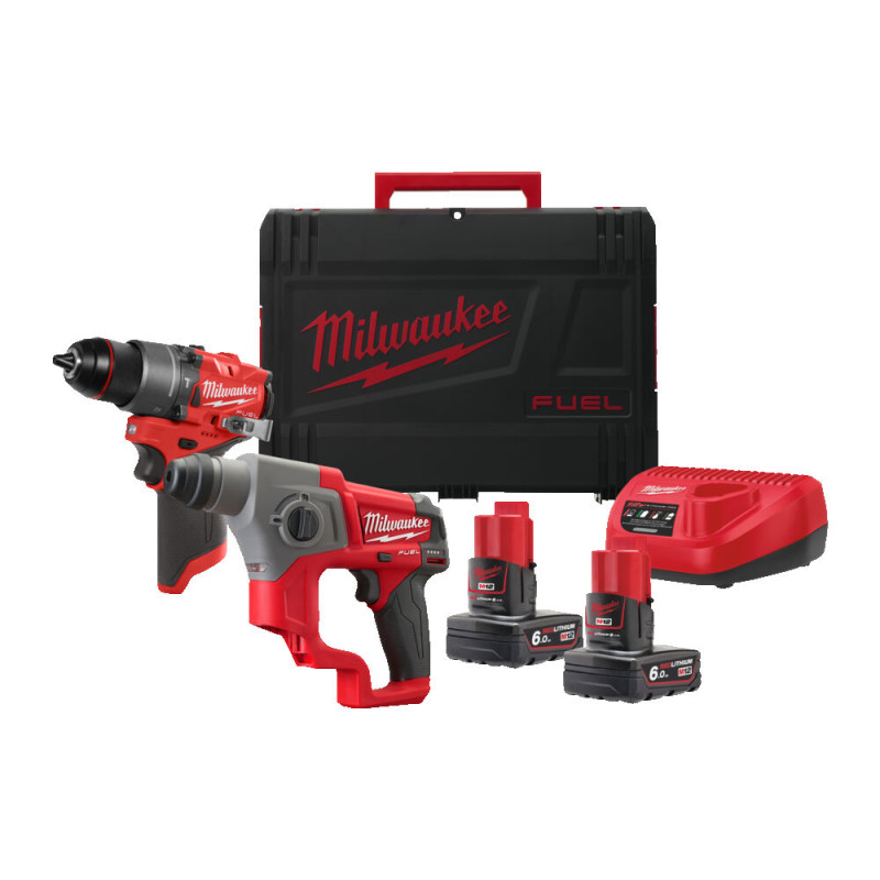 Купити Набір акумуляторних інструментів M12 FPP2F2-602X MILWAUKEE. Офіційний магазин Мілвокі Україна, фірмова гарантія з доставкою по Украіні