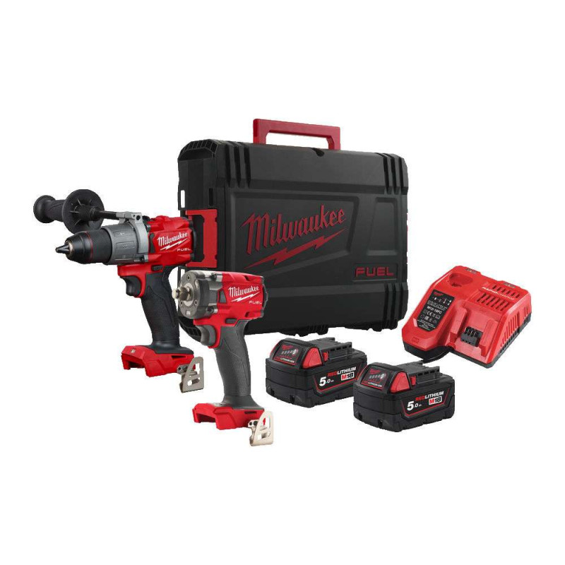 Купити Набір акумуляторних інструментов Milwaukee M18 FUEL FPP2T2-502X, 4933478767 1x Акум.ударний дриль M18 FPD2-0X FUEL , 1x Акум.уда. Офіційний магазин Мілвокі Україна, фірмова гарантія з доставкою по Украіні