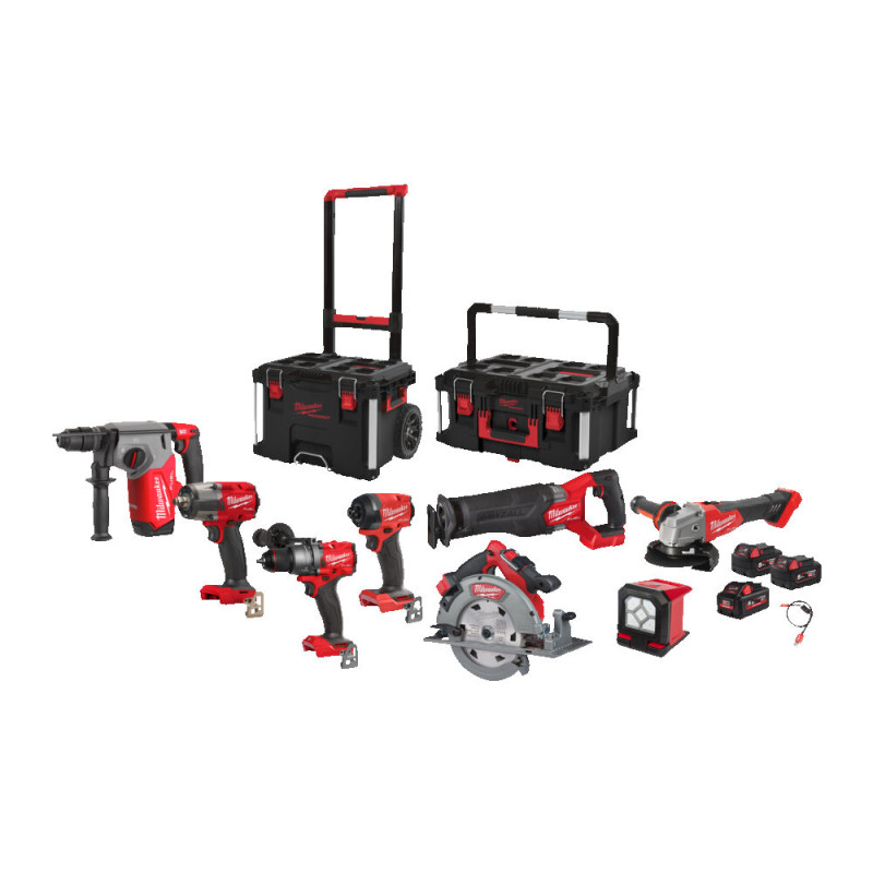 Купити Набір інструментів акумуляторних MILWAUKEE M18 FPP9B-557P. Офіційний магазин Мілвокі Україна, фірмова гарантія з доставкою по Украіні