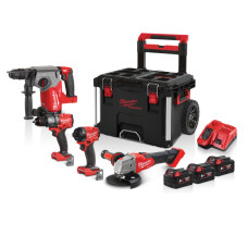 Купити Набір інструментів акумуляторних MILWAUKEE M18 FPP4BJ-503P. Офіційний магазин Мілвокі Україна, фірмова гарантія з доставкою по Украіні