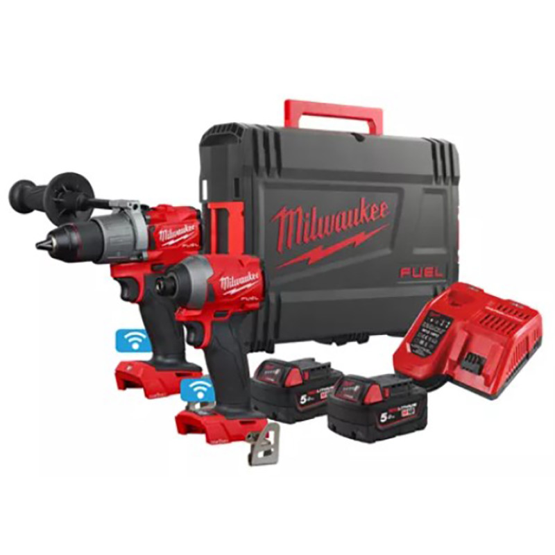 Купити Набір інструментів дріл, винтоверт акум. MILWAUKEE, M18 ONEPP2A2-502X (M18 ONEPD2, M18 ONEID2 +зар.п. Офіційний магазин Мілвокі Україна, фірмова гарантія з доставкою по Украіні