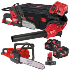 Купити Набір інструмента садового акумуляторного MILWAUKEE, M18 FPP30PL5-823P (зарядний пристрій М12-18FC, акумулятори M18 HB12 12Аг, M18 HB8 8Аг та M12 B6 6Аг, M18 FCHS35, M18 FBL, M12 FHS, кейс на колесах XL PACKOUT). Офіційний магазин Мілвокі Україна, фірмова гарантія з доставкою по Украіні