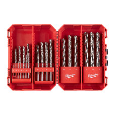 Купити Набір свердел по металу THUNDERWEB HSS-G PACKOUT MILWAUKEE, DIN-338, (діаметр 1/1.5/2/2,5/ 3/3,5/4/4,5/5/5,5/ 6/6,5/7/ 7,5/8/8,5/9/9,5/ 10/10,5/11/11,5/12/ 12,5/13мм) (25шт), пластиковий кейс. Офіційний магазин Мілвокі Україна, фірмова гарантія з доставкою по Украіні