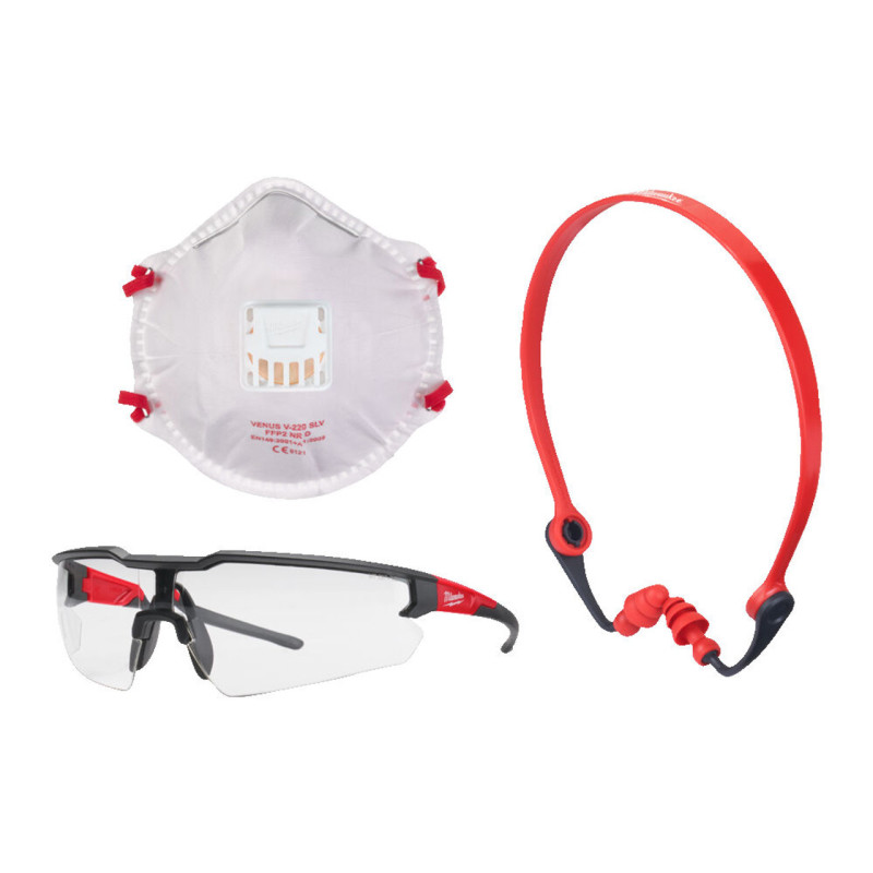 Купити Комплект ЗІЗ MILWAUKEE PPE Kit (3 одиниці). Офіційний магазин Мілвокі Україна, фірмова гарантія з доставкою по Украіні
