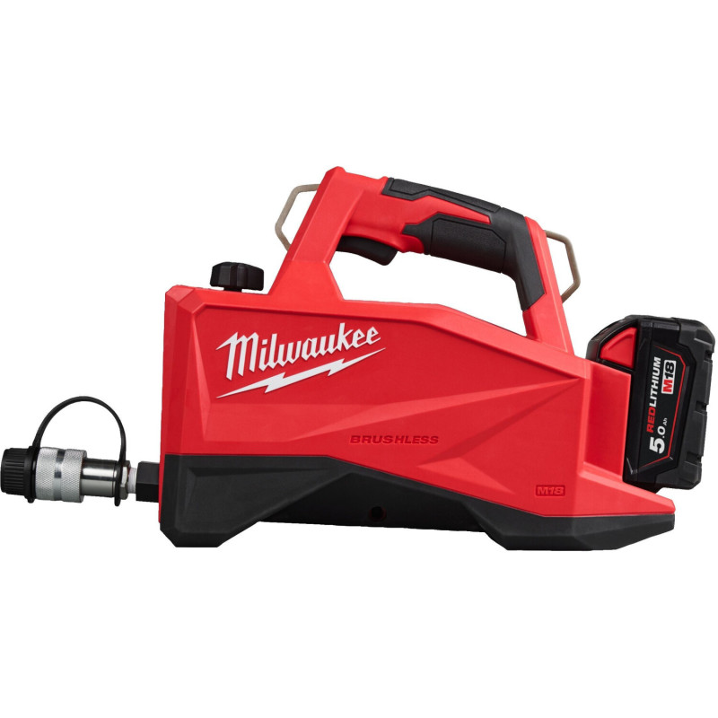Купити Насос гідравлічний акумуляторний MILWAUKEE, M18 HMP700-501 (зарядний пристрій М12-18 FC, 1 акумулятор М18 В5 5Аг). Офіційний магазин Мілвокі Україна, фірмова гарантія з доставкою по Украіні
