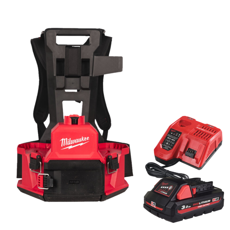 Купити Обприскувач ранцевий акумуляторний (базова станція) MILWAUKEE M18 BBPFP2-301 (зарядний пристрій M12-18 FC, 1 акумулятор М18 НВ3 3Аг, картонне пакування). Офіційний магазин Мілвокі Україна, фірмова гарантія з доставкою по Украіні