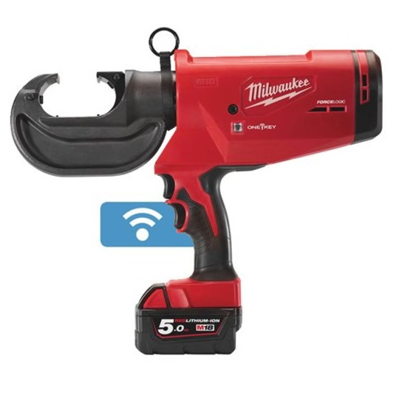 Купити Обтискач гідравлічний акумуляторний для кабелів MILWAUKEE, M18 HCCT109/42-522C (зарядний пристрій М12-18 FС, 1 акумулятор М18 В2 2Аг, 1 акумулятор М18 В5 5Аг, кейс). Офіційний магазин Мілвокі Україна, фірмова гарантія з доставкою по Украіні