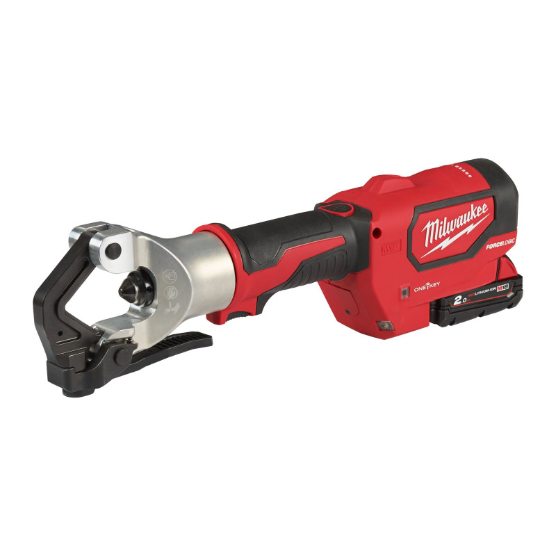 Купити Обтискач гідравлічний акумуляторний для кабелів MILWAUKEE, M18 HDCT-202C (зарядний пристрій М12-18 С, 2 акумулятори М18 В2 2Аг, кейс). Офіційний магазин Мілвокі Україна, фірмова гарантія з доставкою по Украіні