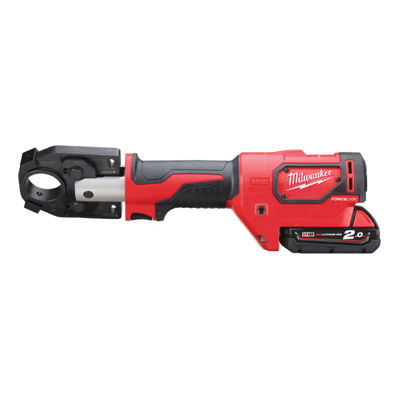 Купити Обтискач гідравлійчний акумуляторний для кабелів MILWAUKEE, M18 HCCT-201C, 53кН (зарядний.пристрій M12-18 FC, 1 акумумулятор М18 B2 2Аг, кейс). Офіційний магазин Мілвокі Україна, фірмова гарантія з доставкою по Украіні