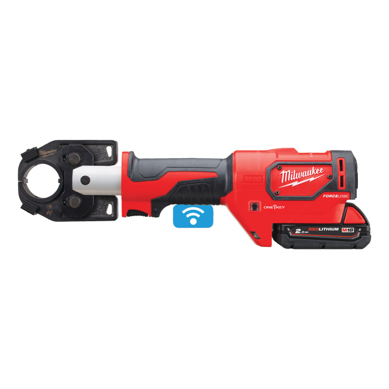 Купити Обтискач гідравлійчний акумуляторний для кабелів MILWAUKEE, M18 HCCT-201C, 53кН (зарядний.пристрій M12-18 FC, 1 акумумулятор М18 B2 2Аг, кейс). Офіційний магазин Мілвокі Україна, фірмова гарантія з доставкою по Украіні