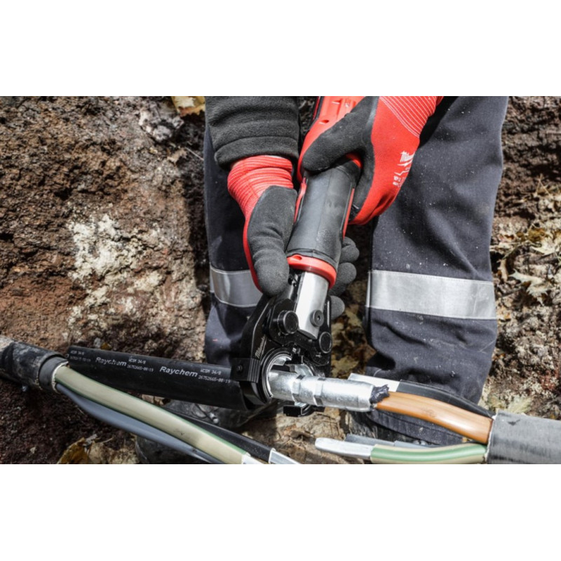 Купити Обтискач гідравлійчний акумуляторний для кабелів MILWAUKEE, M18 HCCT-201C, 53кН (зарядний.пристрій M12-18 FC, 1 акумумулятор М18 B2 2Аг, кейс). Офіційний магазин Мілвокі Україна, фірмова гарантія з доставкою по Украіні