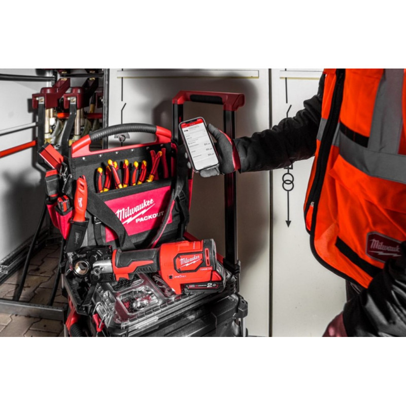 Купити Обтискач гідравлійчний акумуляторний для кабелів MILWAUKEE, M18 HCCT-201C, 53кН (зарядний.пристрій M12-18 FC, 1 акумумулятор М18 B2 2Аг, кейс). Офіційний магазин Мілвокі Україна, фірмова гарантія з доставкою по Украіні